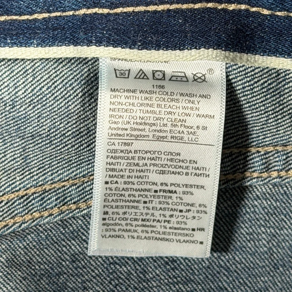 Banana Republic Trooper Fit White Oak Cone Denim Jeans Blue 36x34 797201-00